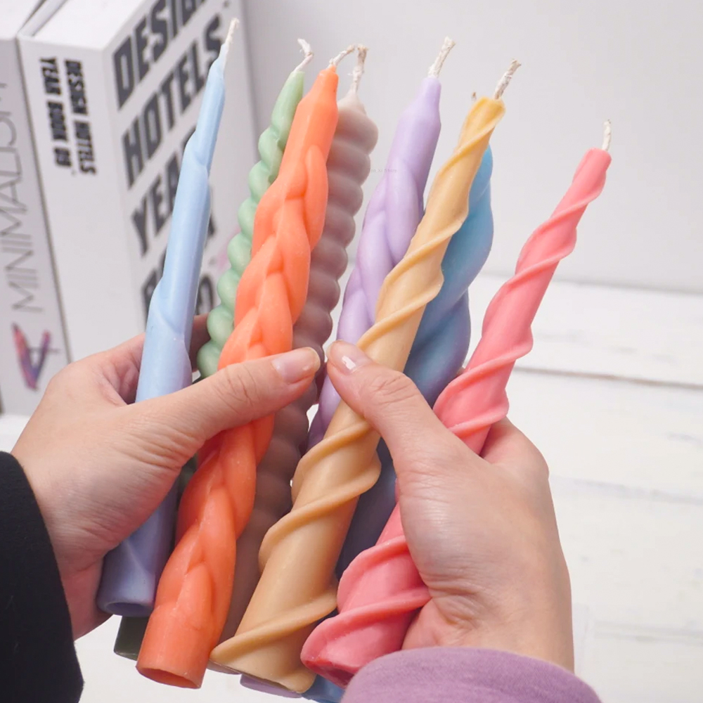 Candle Making Accessories - Geometry Candle Silicone Mold DIY Long