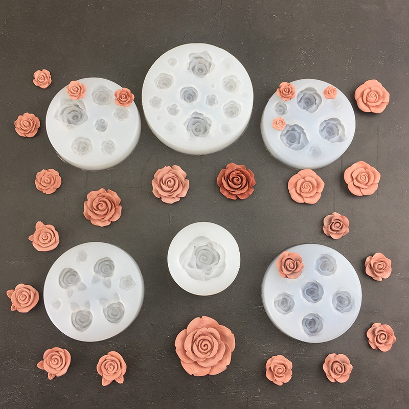 3D Rose Flower Shape Leaf Sili - Candle Making Accessories ulasan dan harga