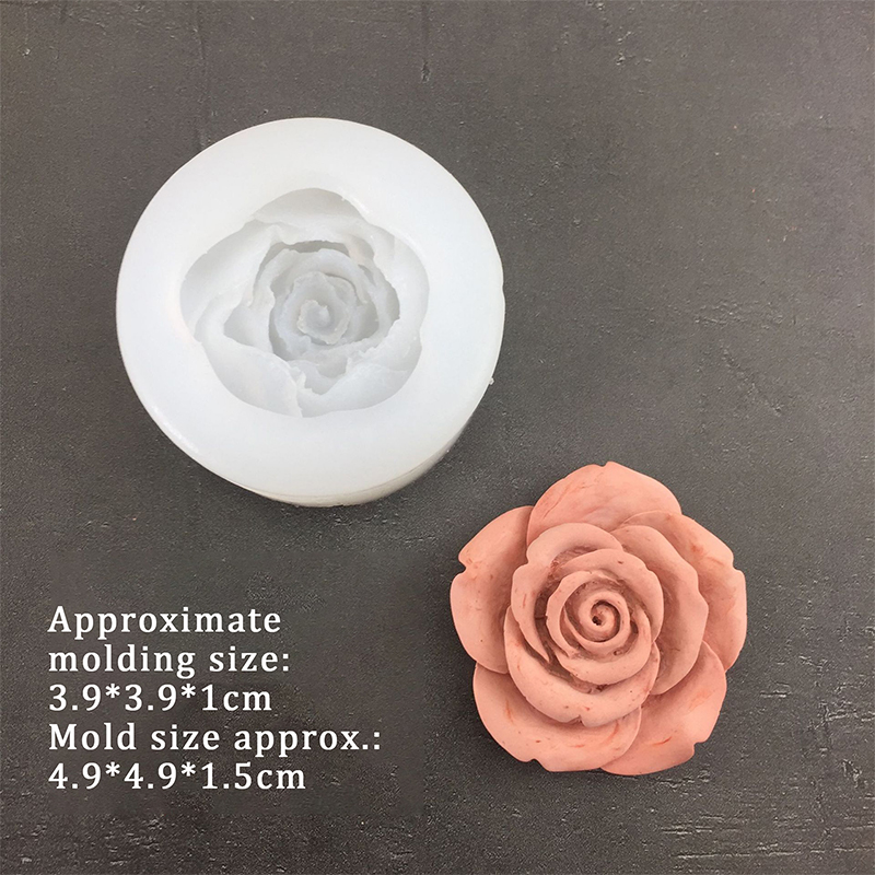 3D Rose Flower Shape Leaf Sili - Candle Making Accessories ulasan dan harga
