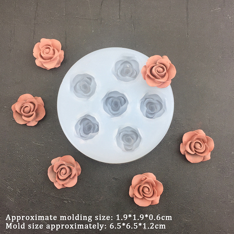 3D Rose Flower Shape Leaf Sili - Candle Making Accessories ulasan dan harga