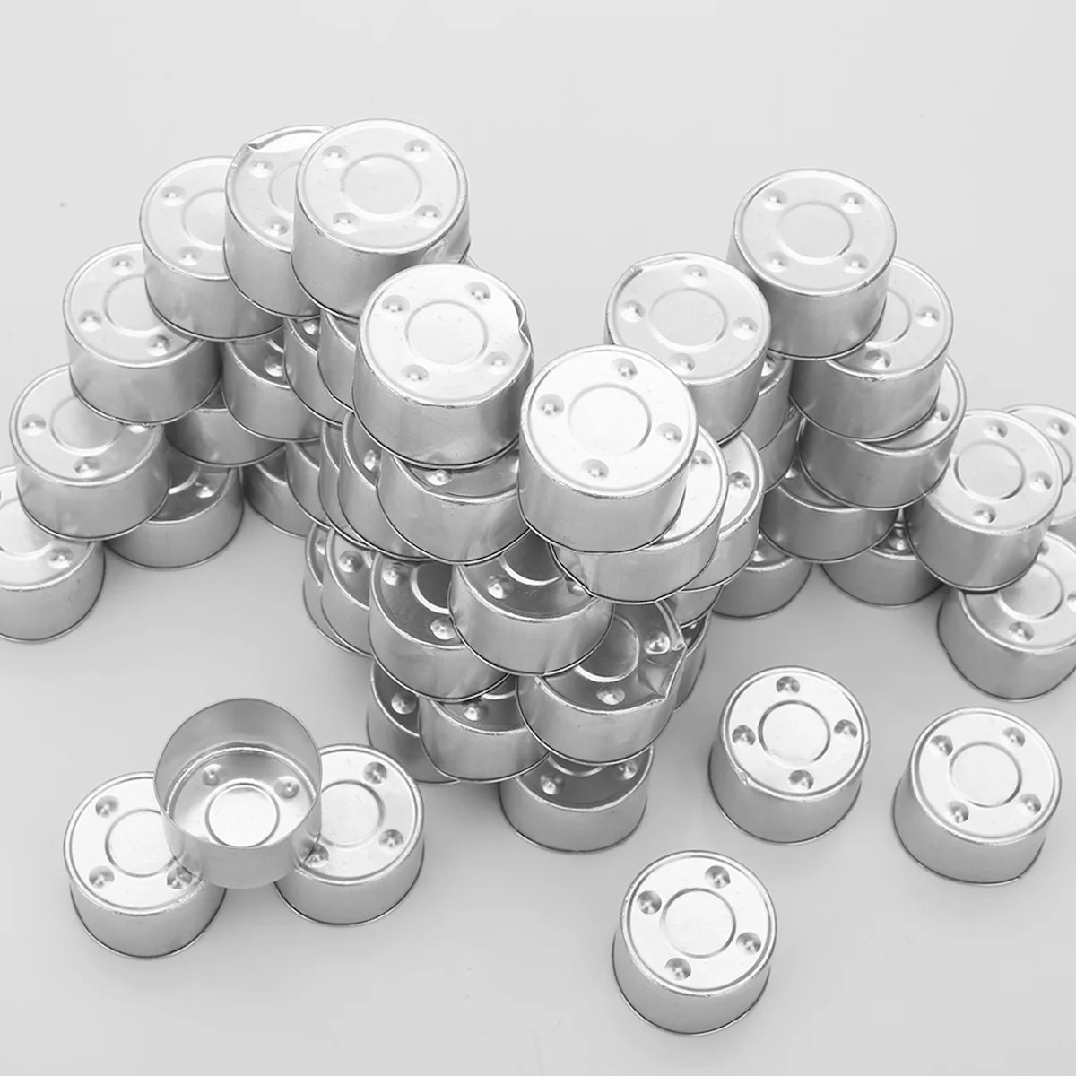 50-100Pcs Round Aluminum Tea L - Candle Making Vessels ulasan dan harga