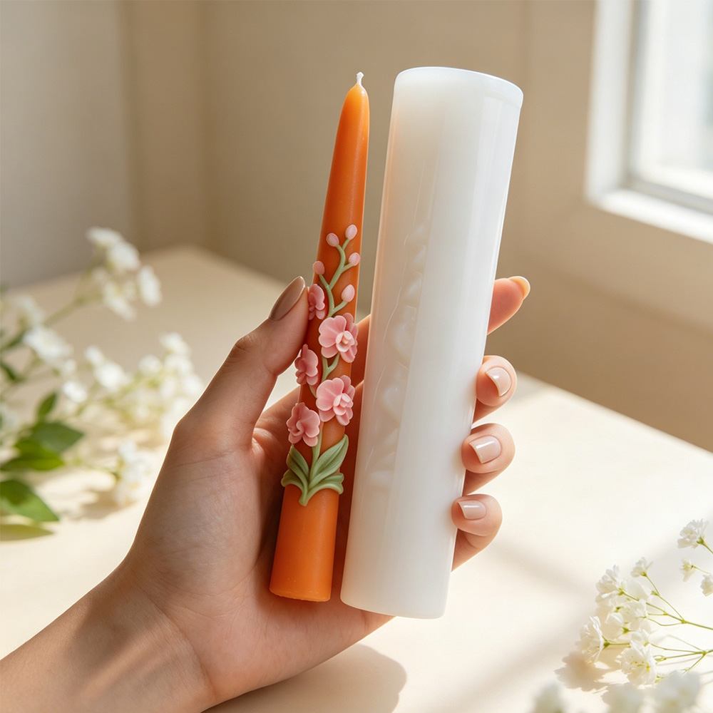 Long Pole Flower Taper Candle  - Candle Making Course ulasan dan harga
