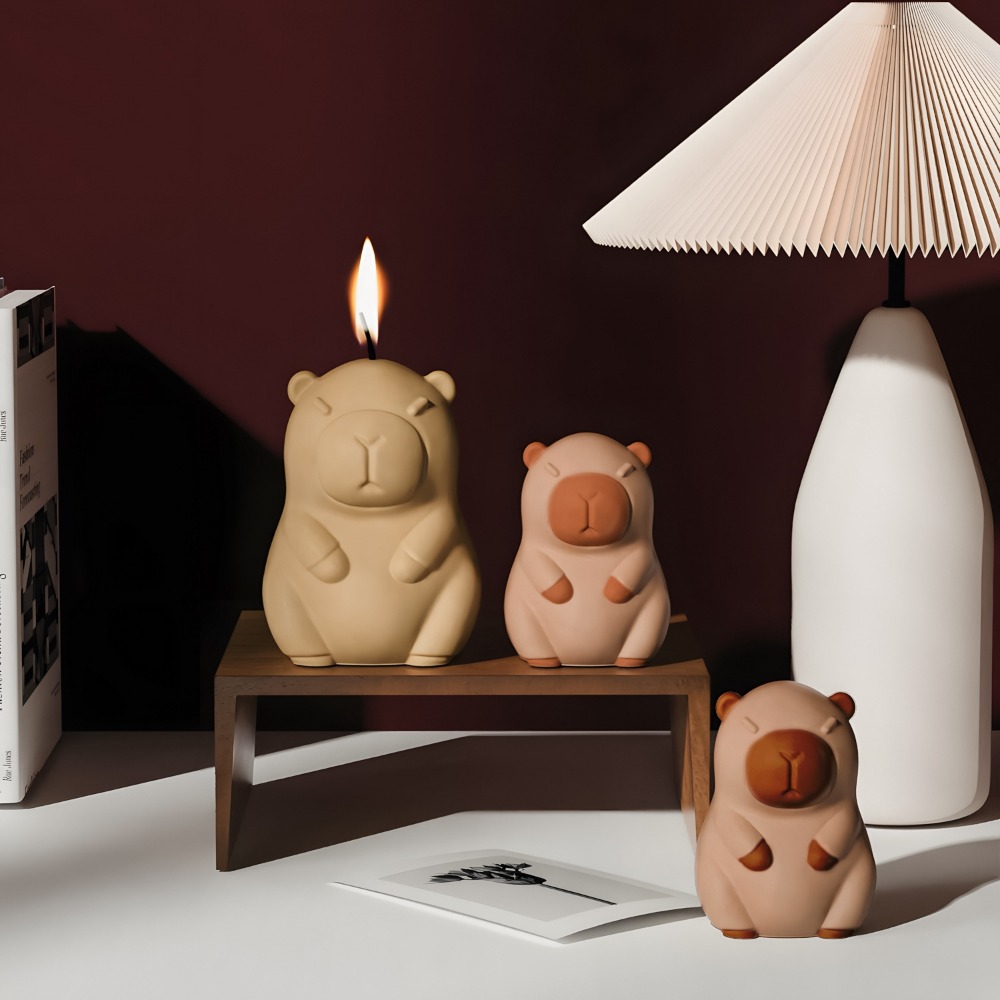 Standing Capybara Scent Candle - Candle Making Course ulasan dan harga