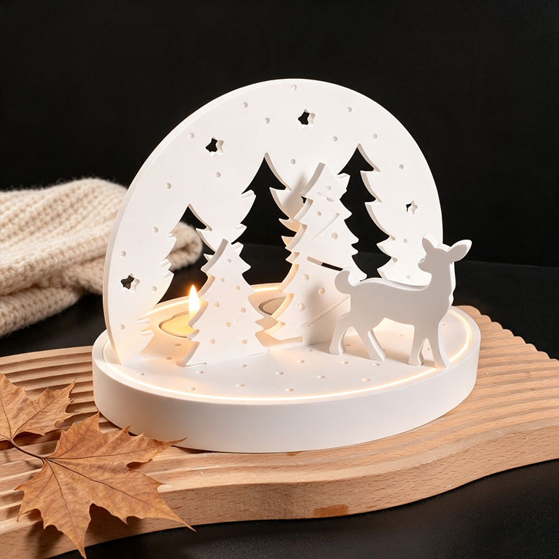 Christmas Elk Tealight Candle  - Candle Making Accessories ulasan dan harga