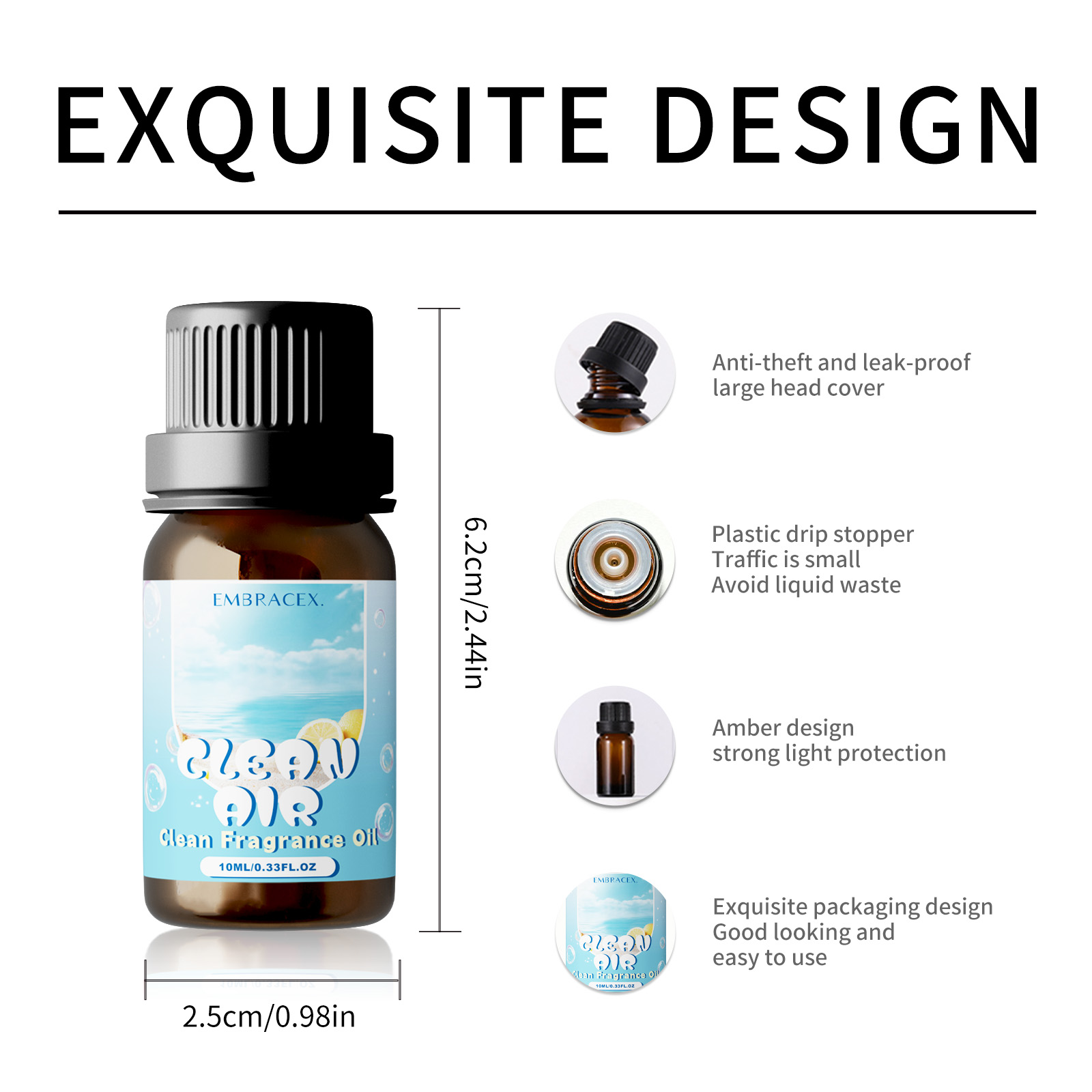 10ml Clean Air Essential Oil L - Candle Making Oils ulasan dan harga