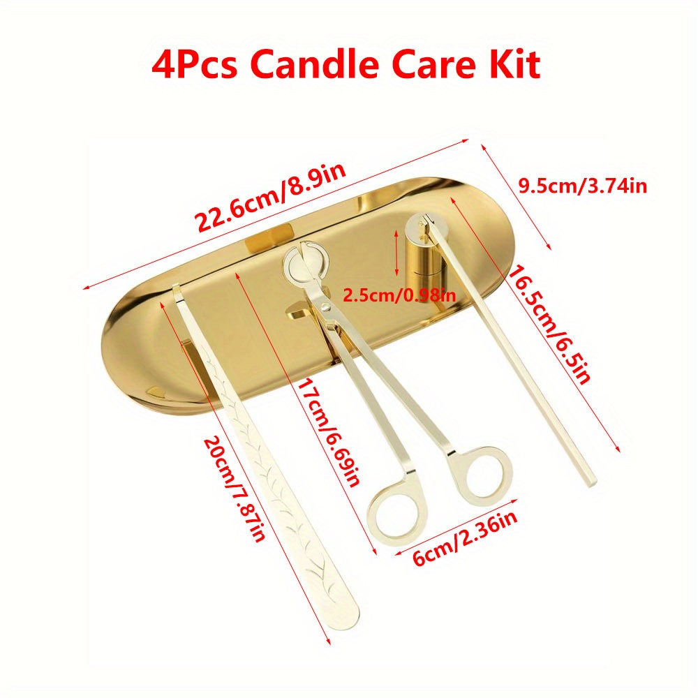 4pcs/set Luxury Candle Care Ki - Candle Making Accessories ulasan dan harga