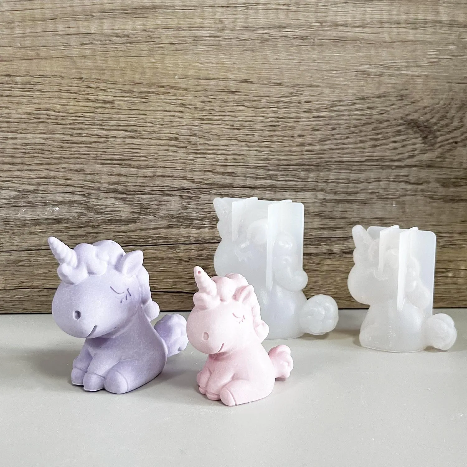 3D Geometric Silicone Unicorn  - Candle Making Accessories ulasan dan harga