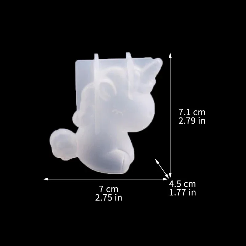 3D Geometric Silicone Unicorn  - Candle Making Accessories ulasan dan harga