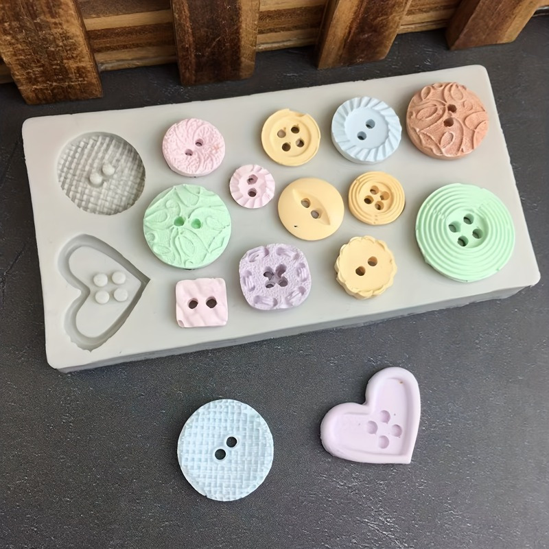 Buttons Shape Silicone Mold Si - Candle Making Accessories ulasan dan harga