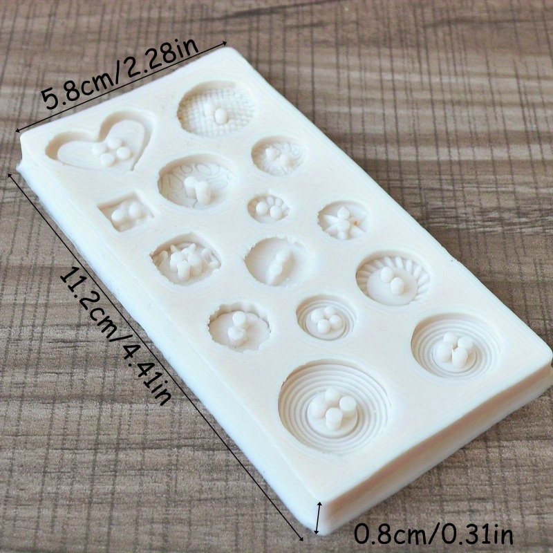 Buttons Shape Silicone Mold Si - Candle Making Accessories ulasan dan harga
