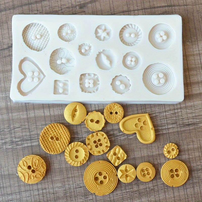 Buttons Shape Silicone Mold Si - Candle Making Accessories ulasan dan harga