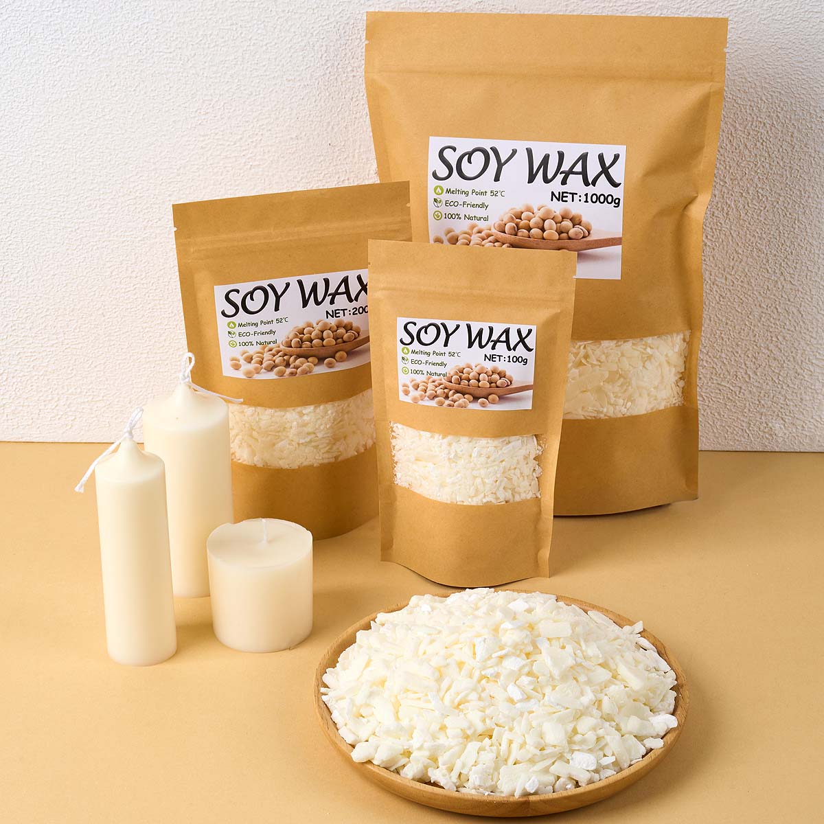 1 Pounds Pure White Soy Wax Fo - Candle Making Accessories ulasan dan harga
