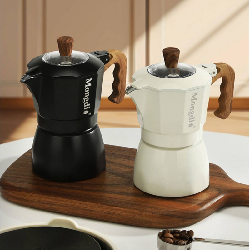 Mongdio Double Valve Moka Pot  - Pour Pot Aluminum ulasan dan harga