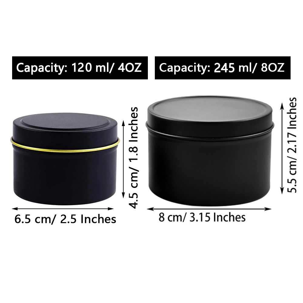 4oz/ 8oz Candle tins with lids - Candle Making Vessels ulasan dan harga