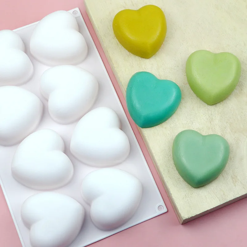 Love Heart Silicone Soap Mold  - Candle Making Accessories ulasan dan harga