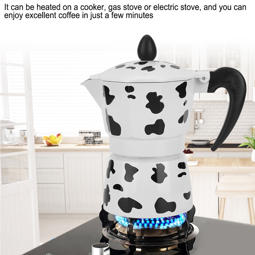Coffee Brewing Milk Cow Color  - Pour Pot Aluminum ulasan dan harga