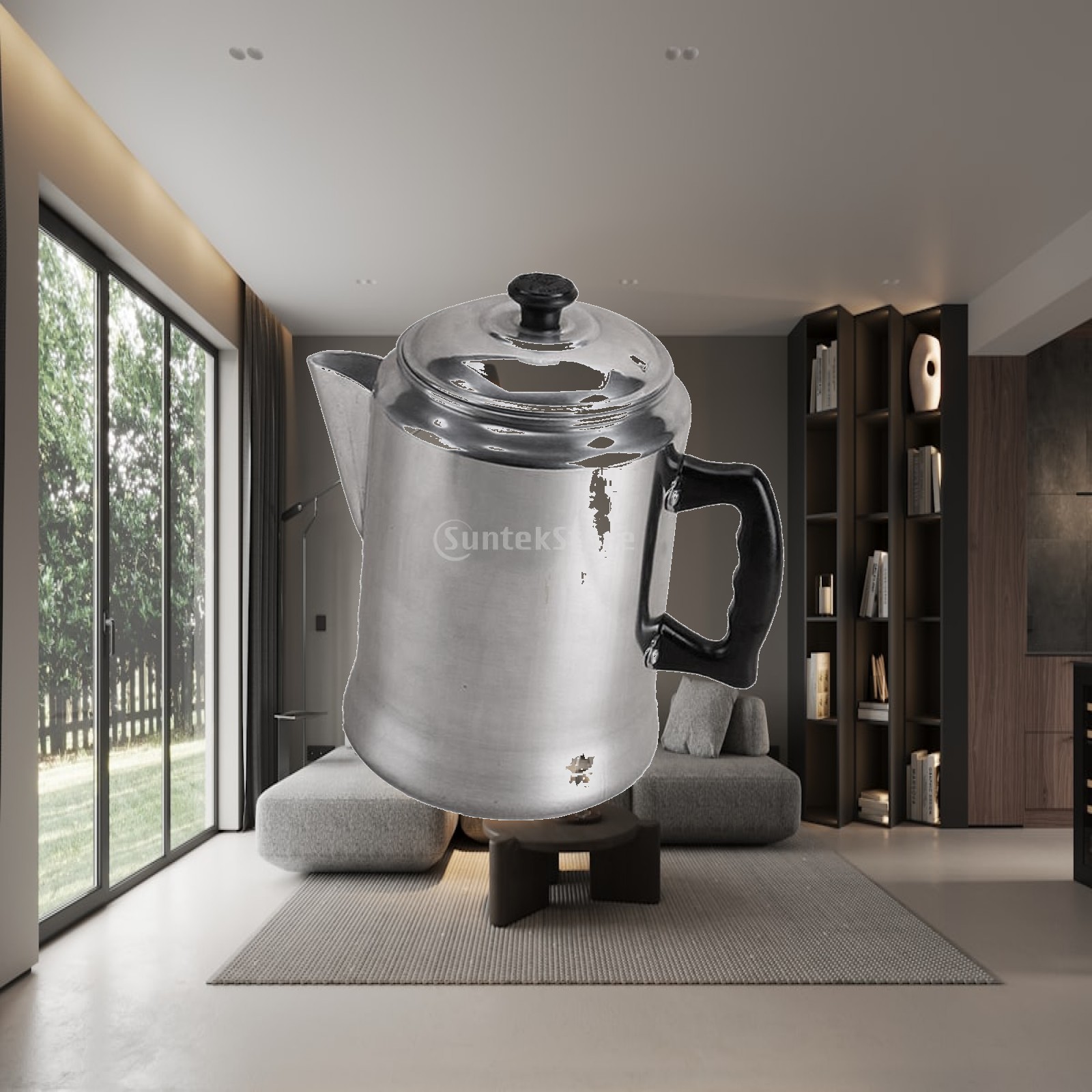 Portable Aluminum Coffee Maker - Pour Pot Aluminum ulasan dan harga
