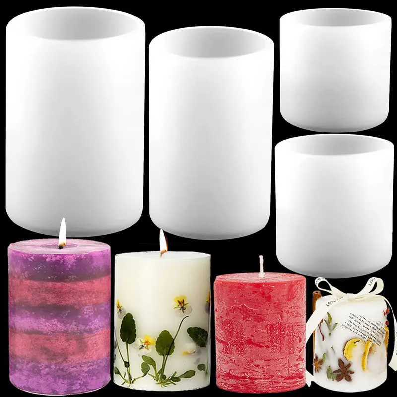 Cylinder Silicone Candle Molds - Candle Making Course ulasan dan harga