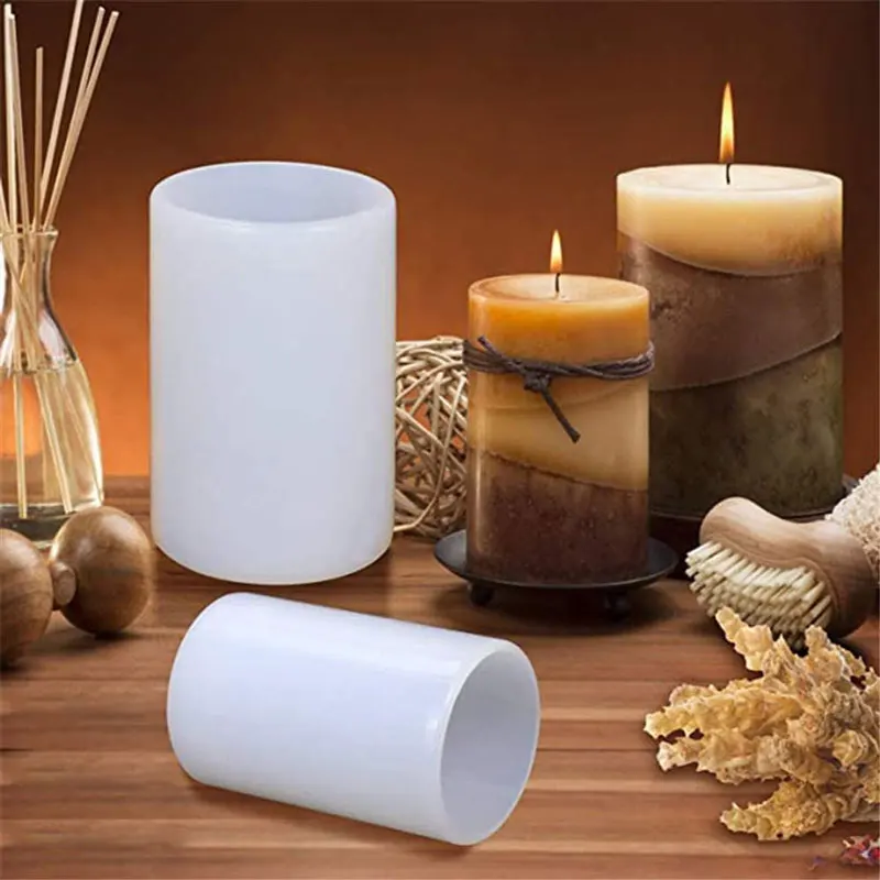 Cylinder Silicone Candle Molds - Candle Making Course ulasan dan harga