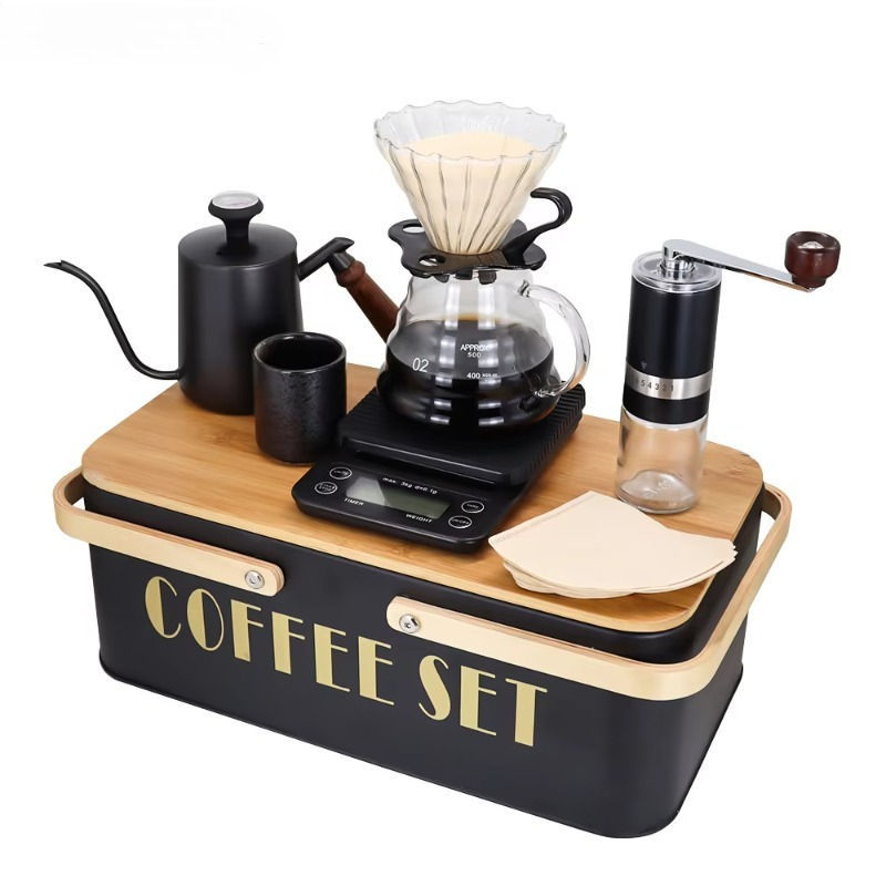 Portable coffee machine set wi - Pour Pot Aluminum ulasan dan harga