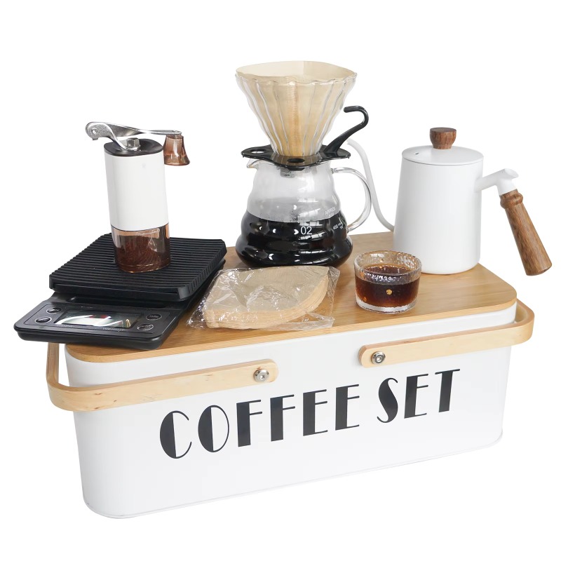 Portable coffee machine set wi - Pour Pot Aluminum ulasan dan harga