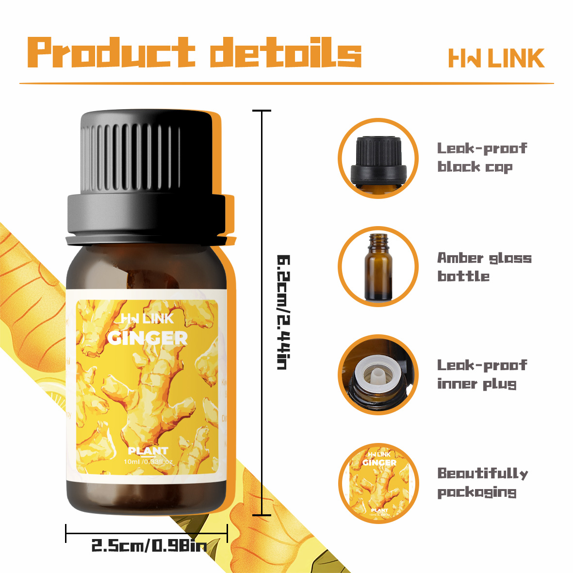 Ginger Oil 100%Pure Natural Gi - Candle Making Oils ulasan dan harga