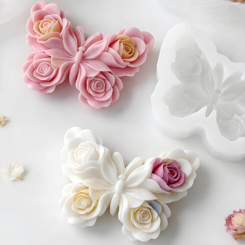 DIY Rose Butterfly Form Silico - Candle Making Accessories ulasan dan harga