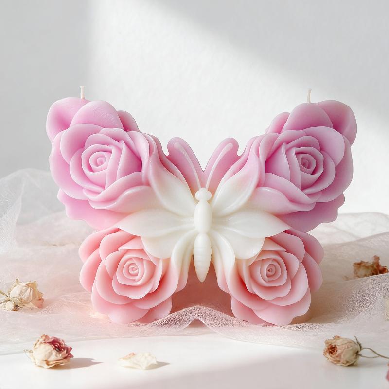 DIY Rose Butterfly Form Silico - Candle Making Accessories ulasan dan harga