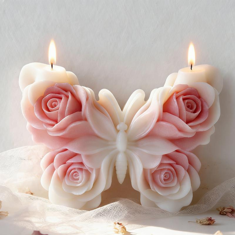 DIY Rose Butterfly Form Silico - Candle Making Accessories ulasan dan harga