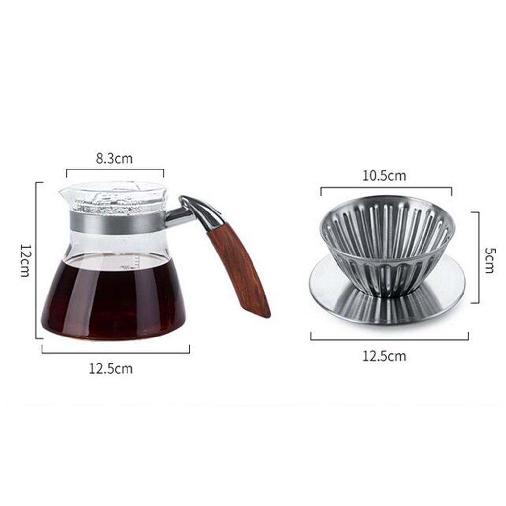 Pour over Coffee Maker Glass C - Pour Pot Aluminum ulasan dan harga