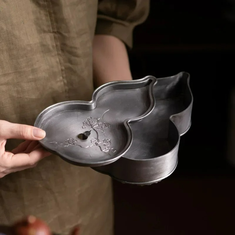 Gourd Ancient Tin Old Pot Tray - Pour Pot Aluminum ulasan dan harga