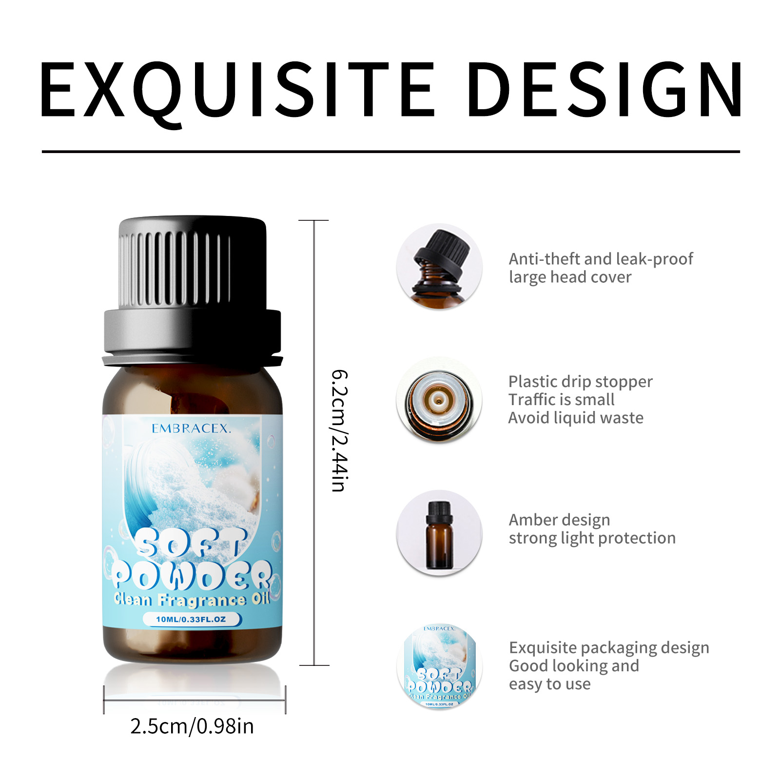 10ml Soft Powder Essential Oil - Candle Making Oils ulasan dan harga