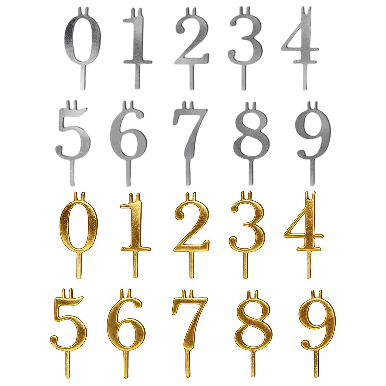 10pcs 0-9 Number Cake Toppers  - Candle Making Accessories ulasan dan harga