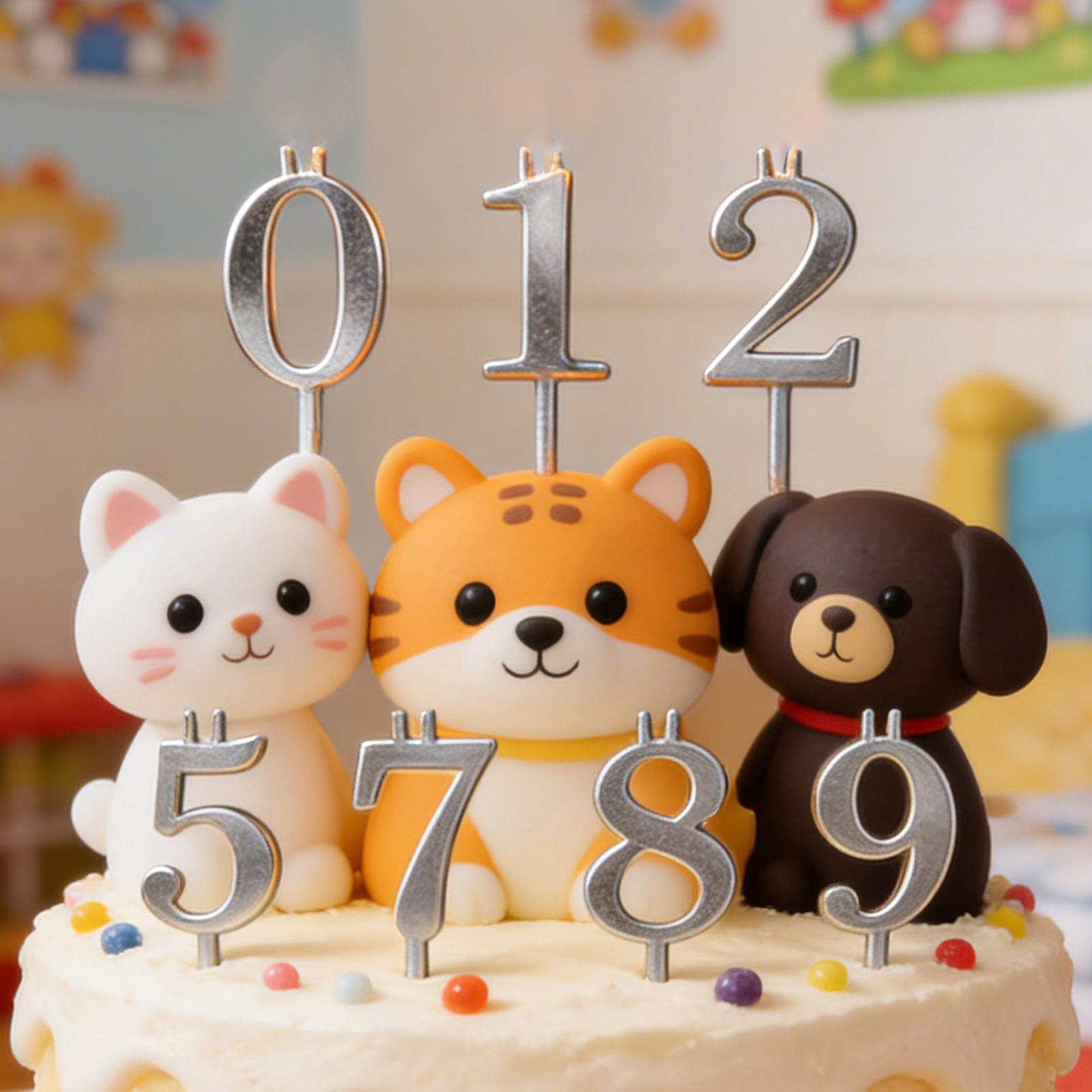 10pcs 0-9 Number Cake Toppers  - Candle Making Accessories ulasan dan harga